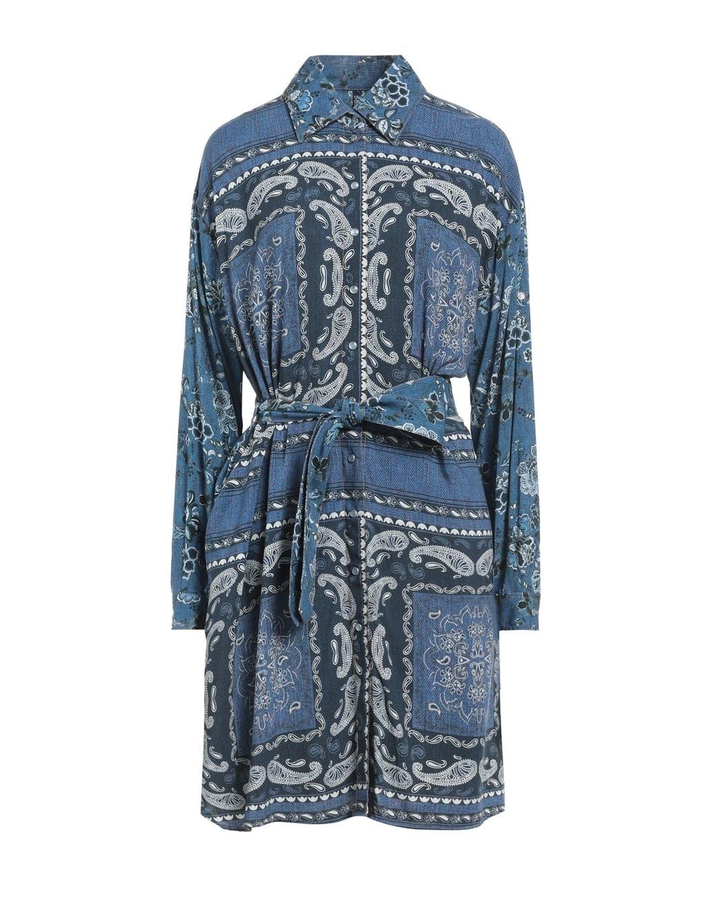 Liu Jo Blue Mini Dress Viscose