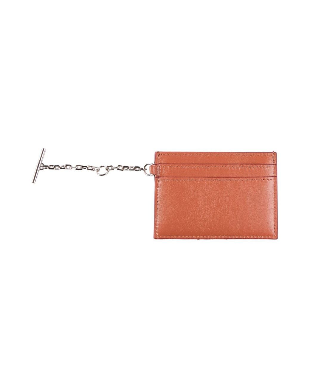 McQueen White Cardholder Leather