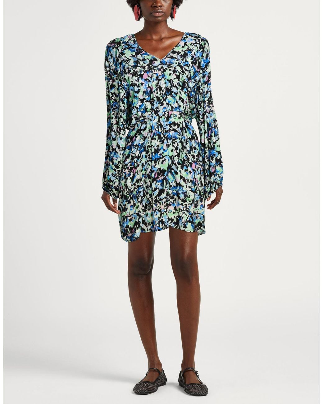 Patrizia Pepe Blue Mini Dress Viscose
