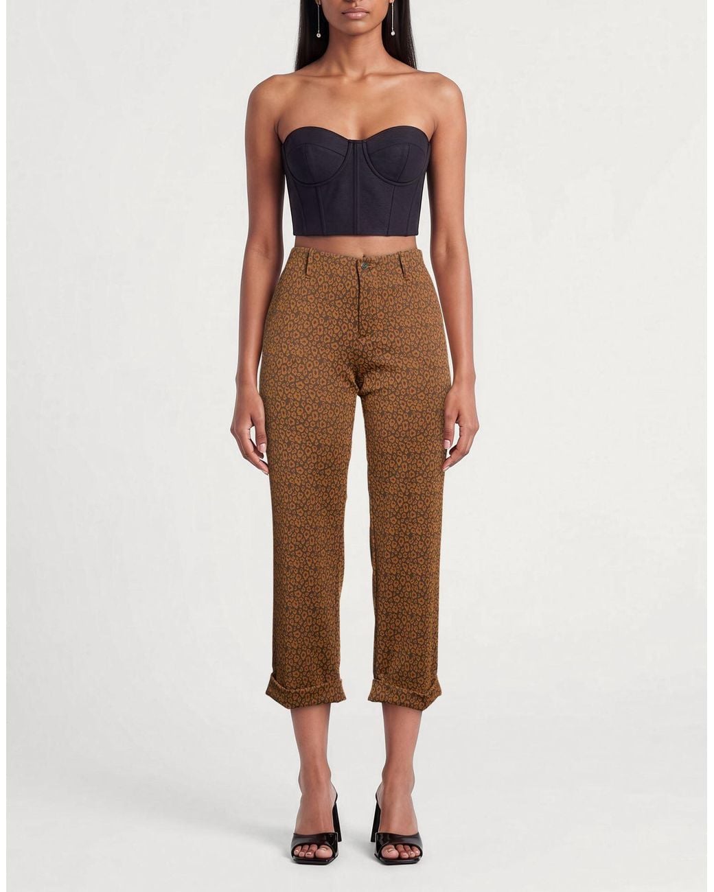 Berwich Brown Pants Polyamide, Elastane
