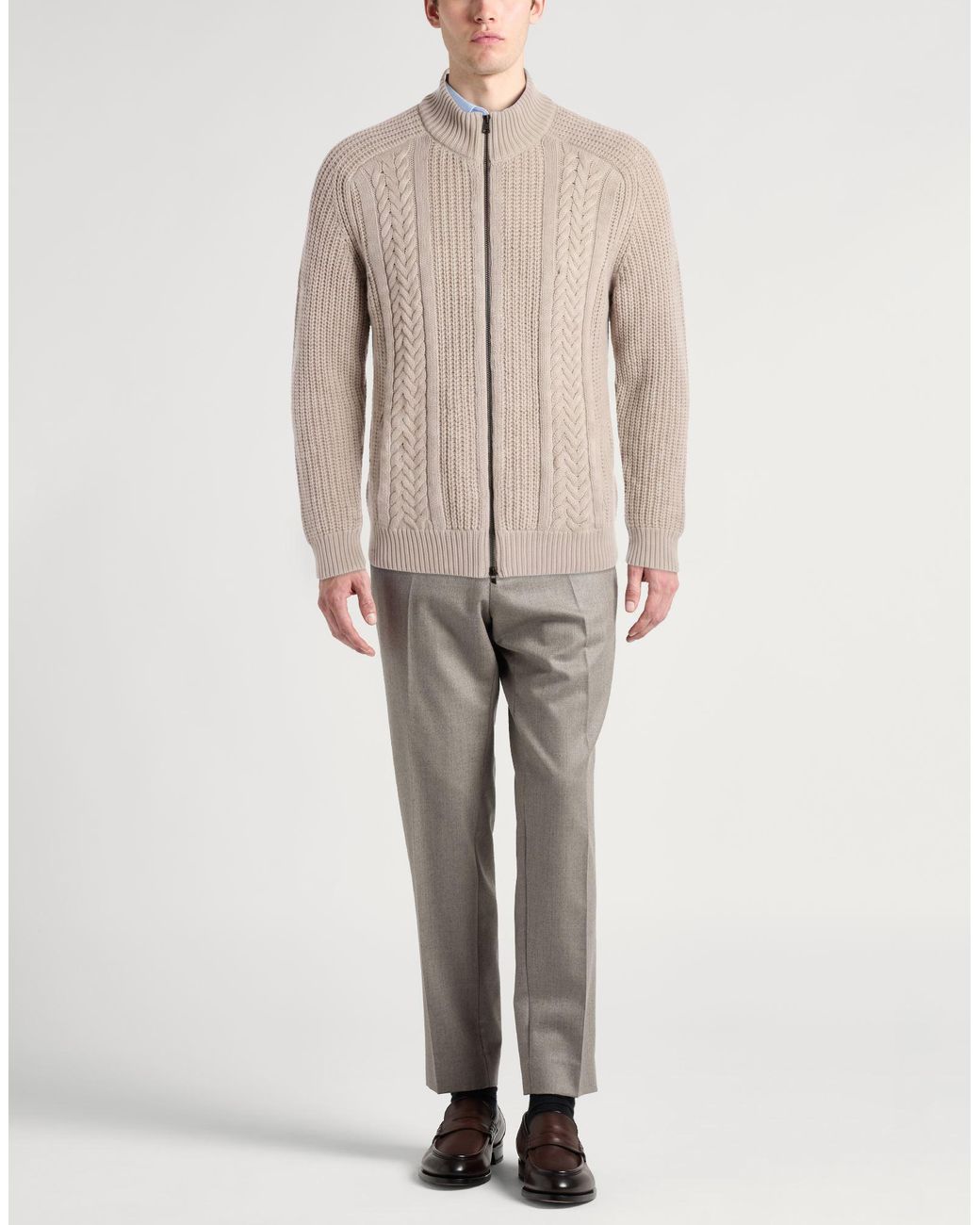 Tagliatore Gray Cardigans for men