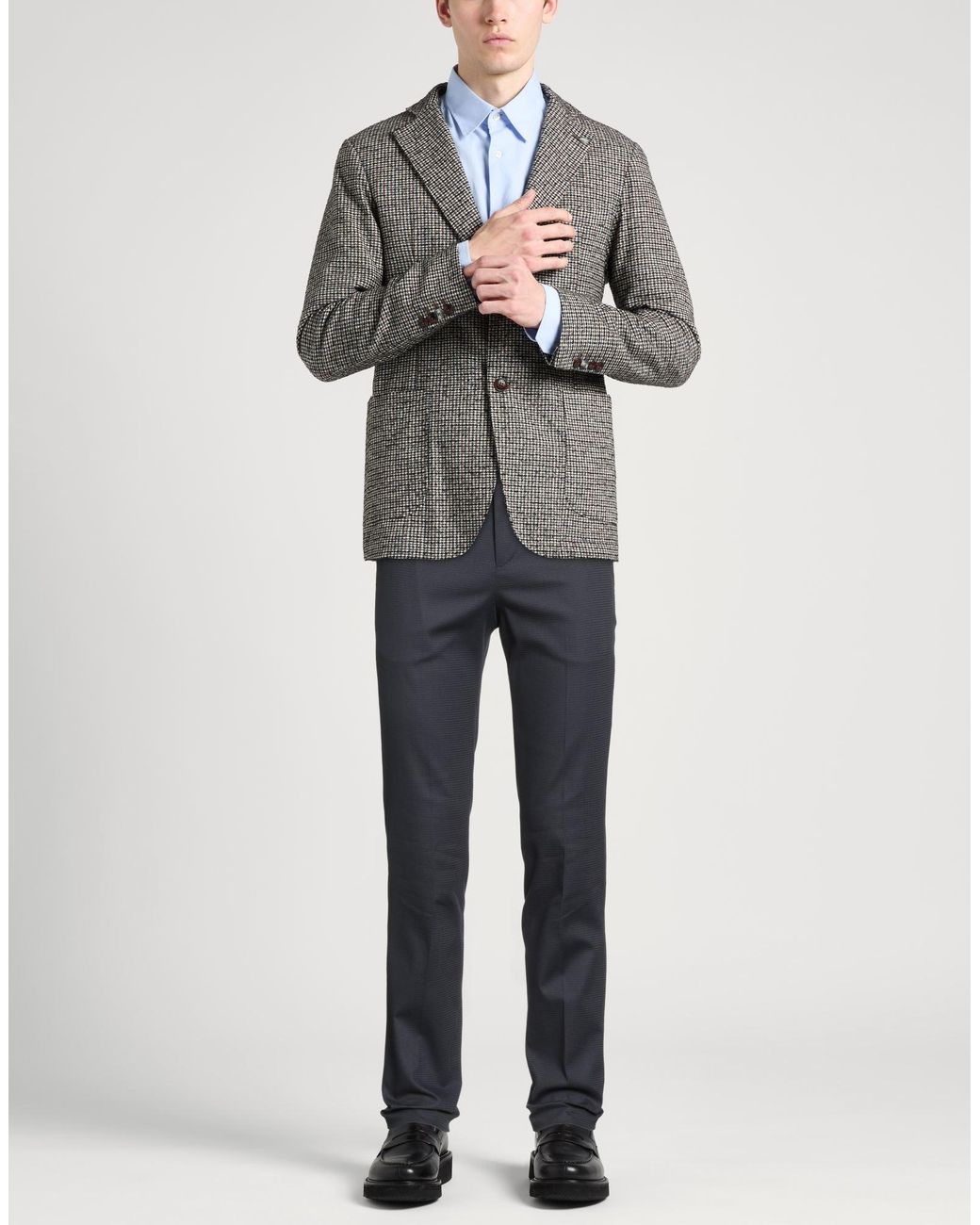 PT Torino Blue Pants Cotton, Elastane for men