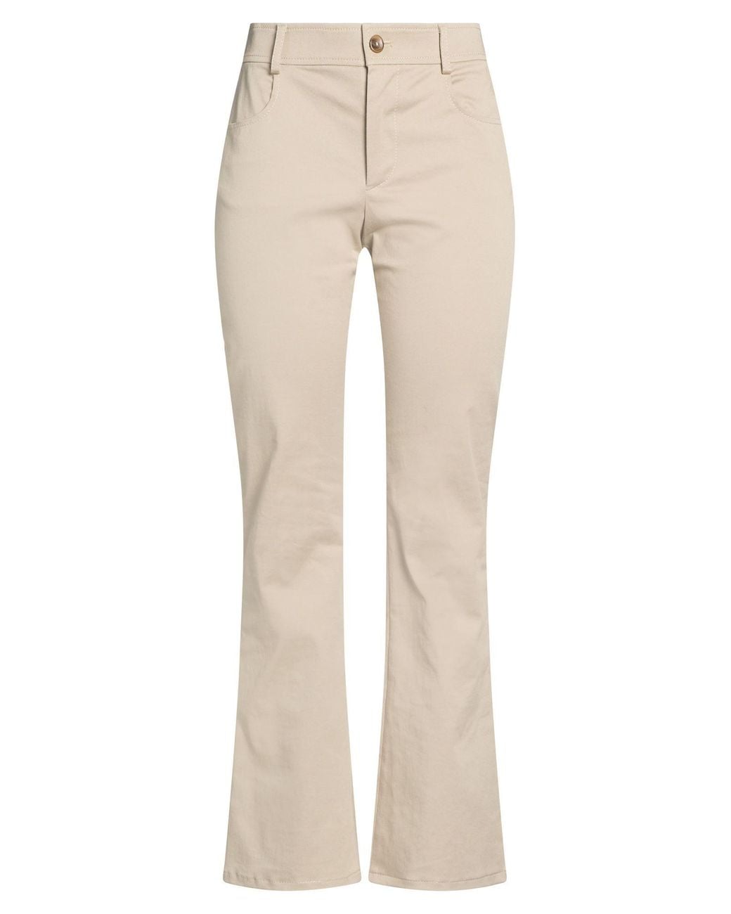 Alberta Ferretti Natural Pants