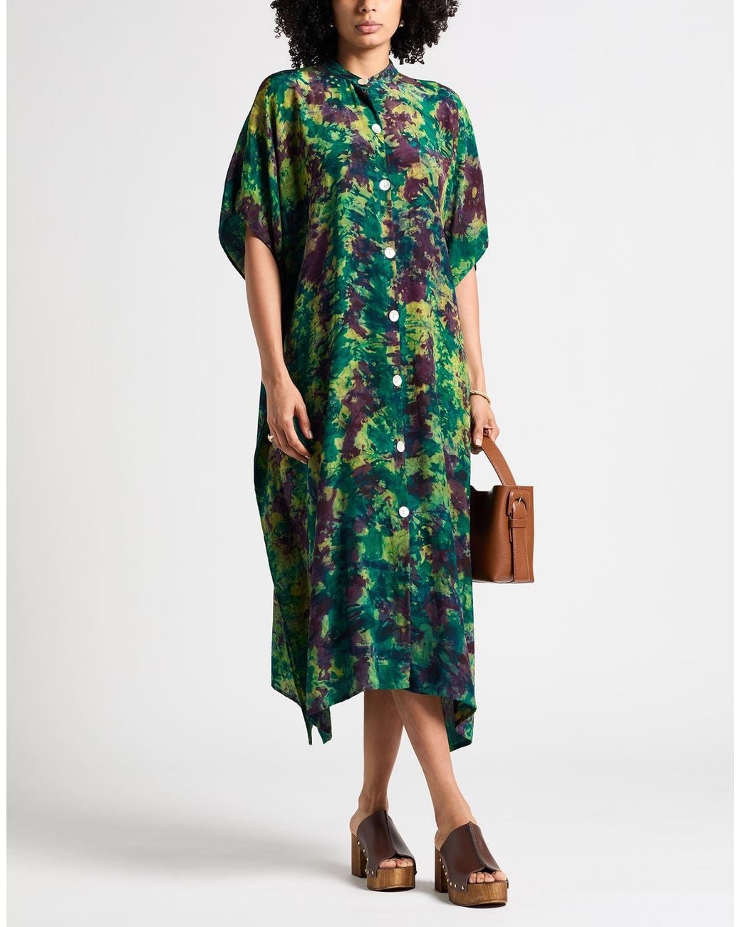 Sun Chaser Green Midi Dresses