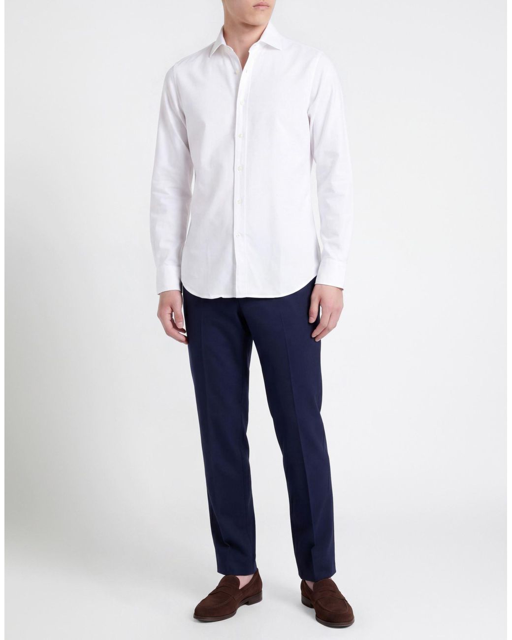 Ghirardelli White Washed Shirt Cotton for men