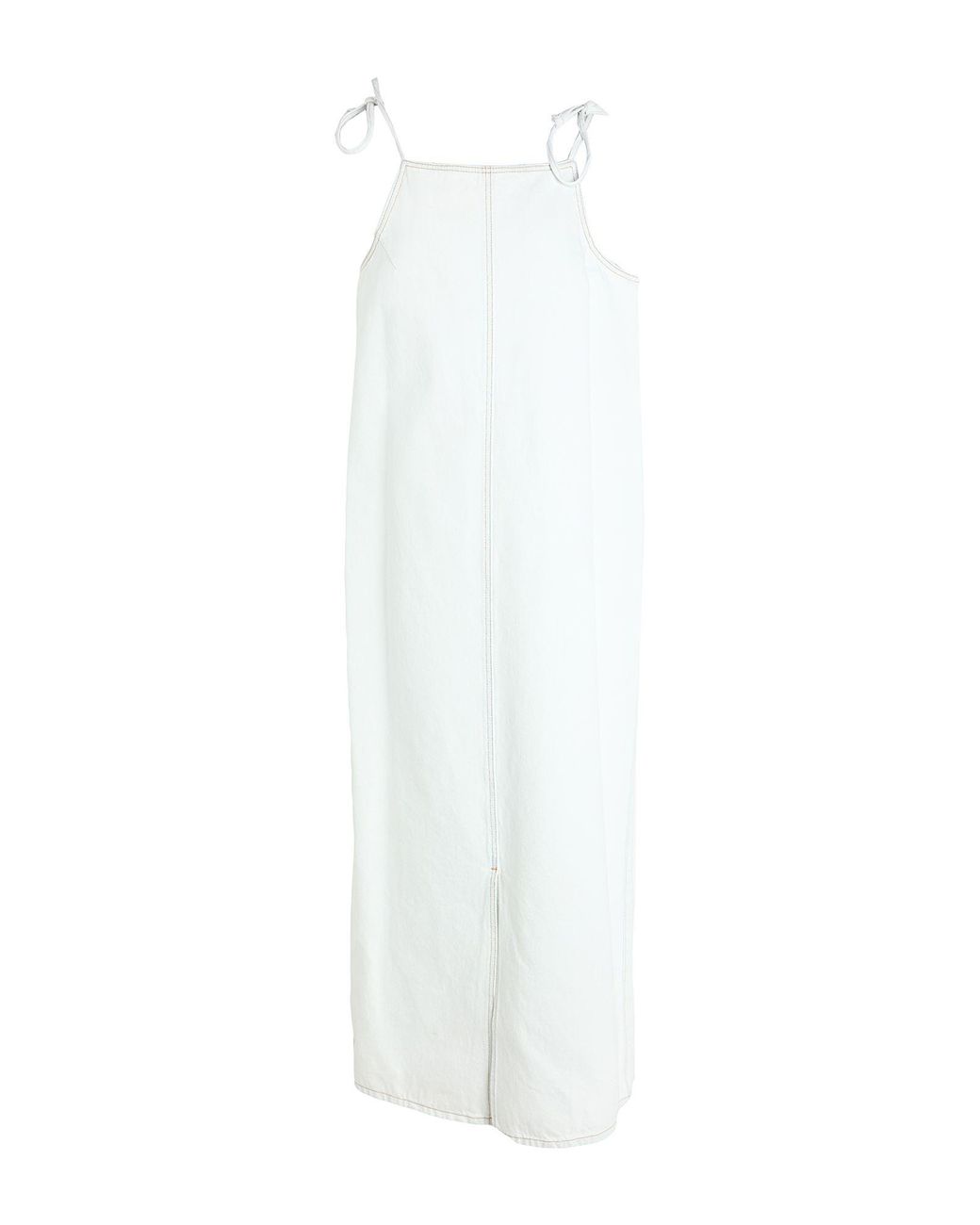 Alysi White Maxi Dress Cotton