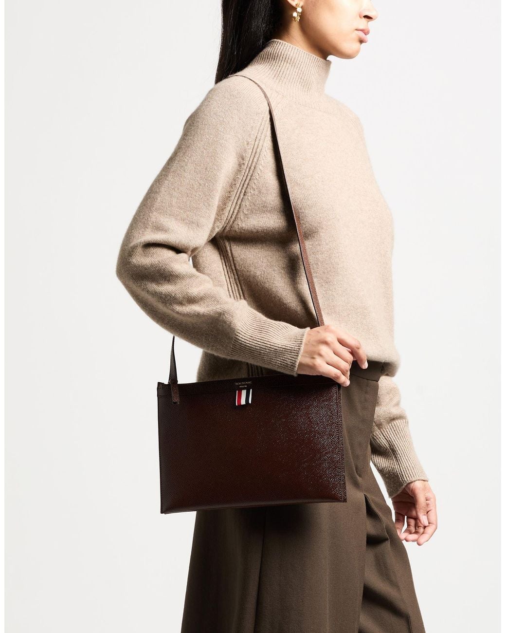 Thom Browne Brown Cross-Body Bags