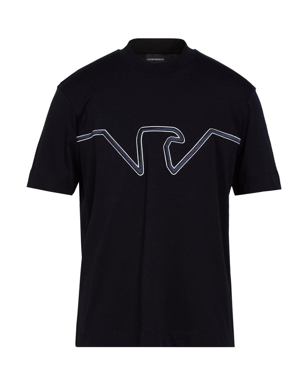 Emporio Armani Black T-Shirt Cotton for men