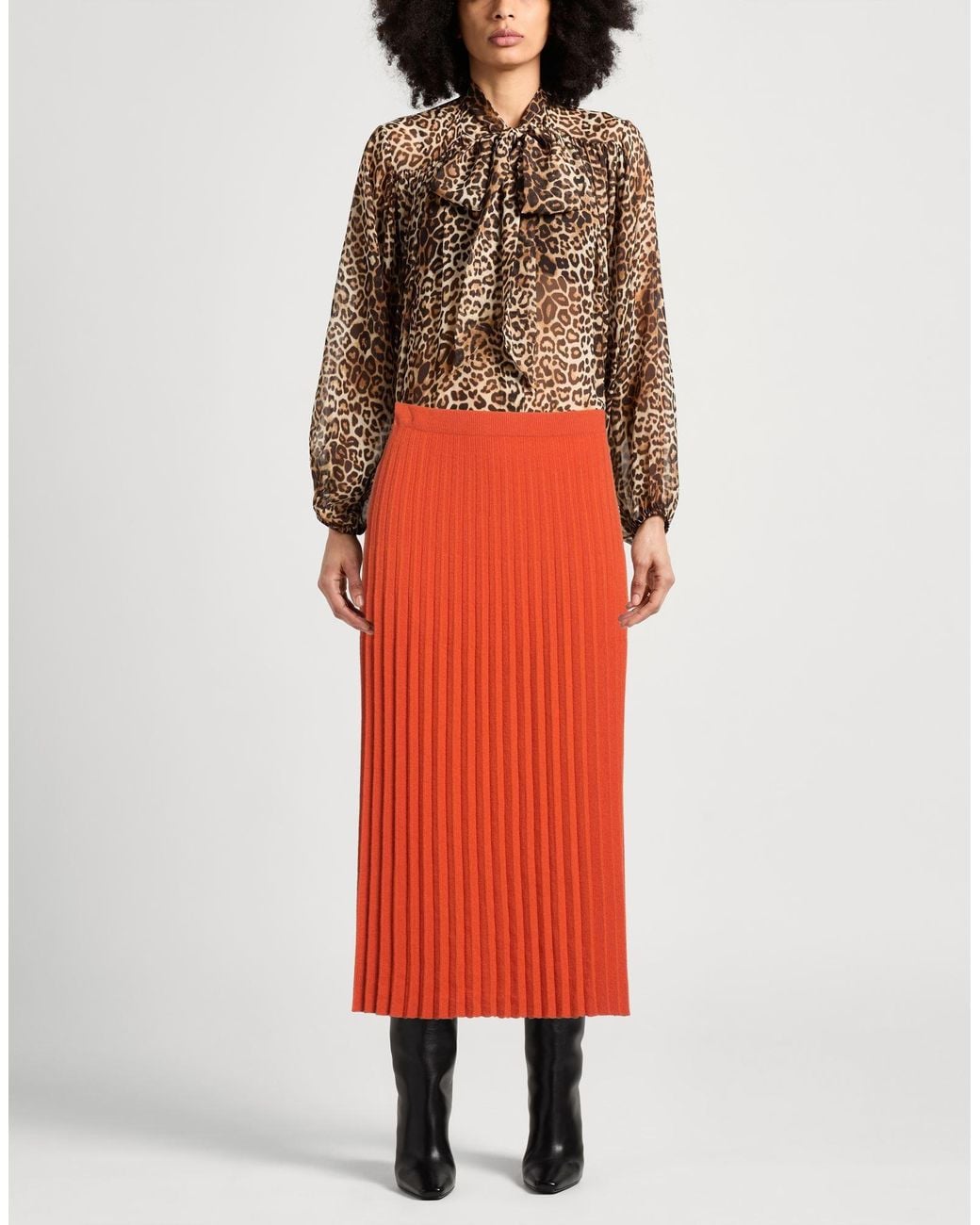 Compagnia Italiana Red Midi Skirts