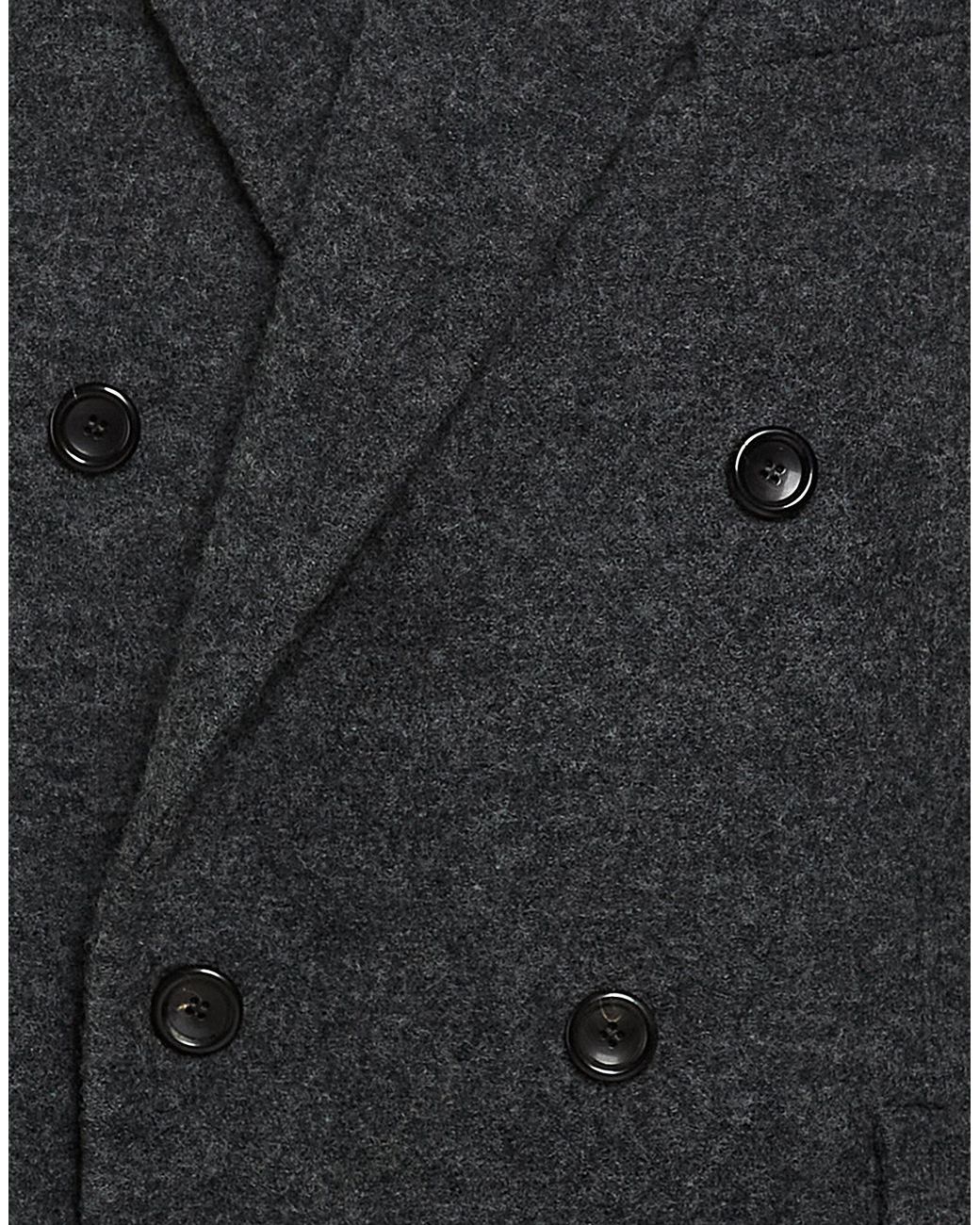 FEDERICO CINA Gray Coat Wool for men