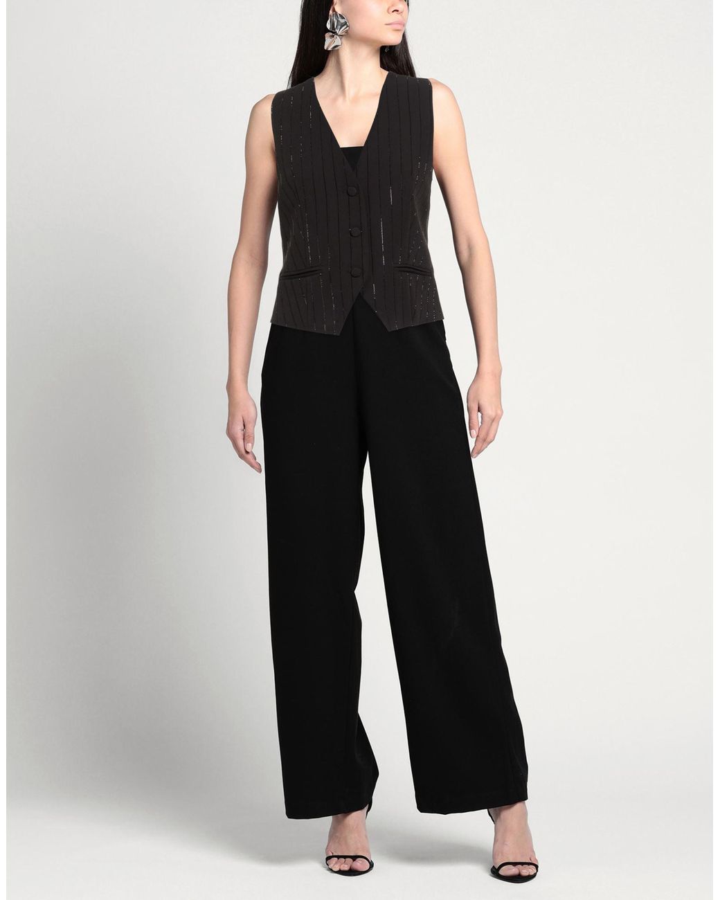 No Secrets Black Waistcoat