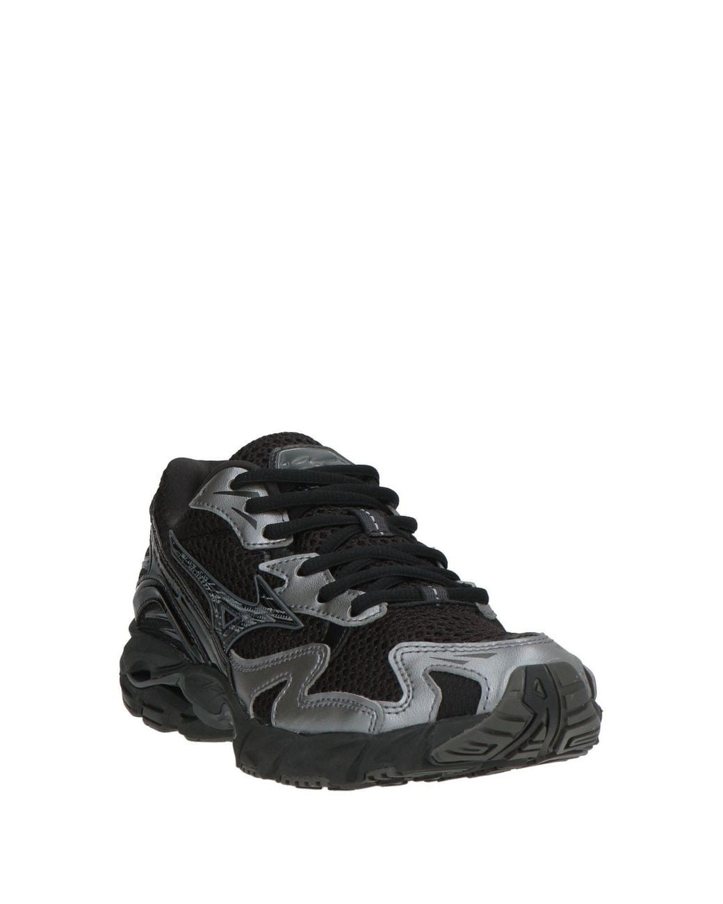 Mizuno Black Sneakers Synthetic Material, Textile Fibers for men