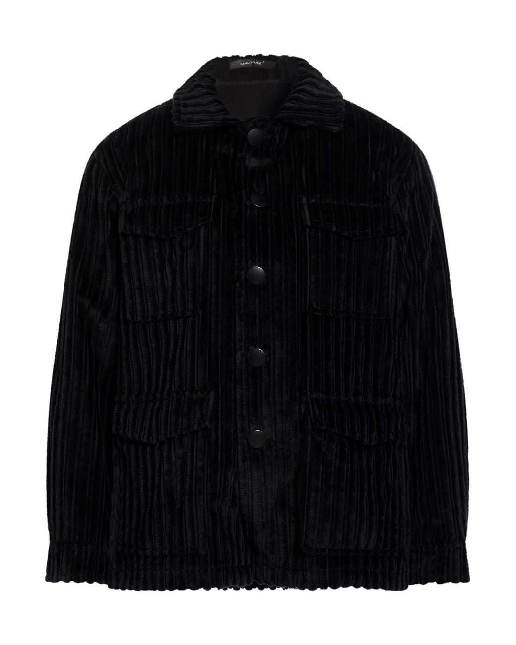Tagliatore Black Jacket Cotton for men