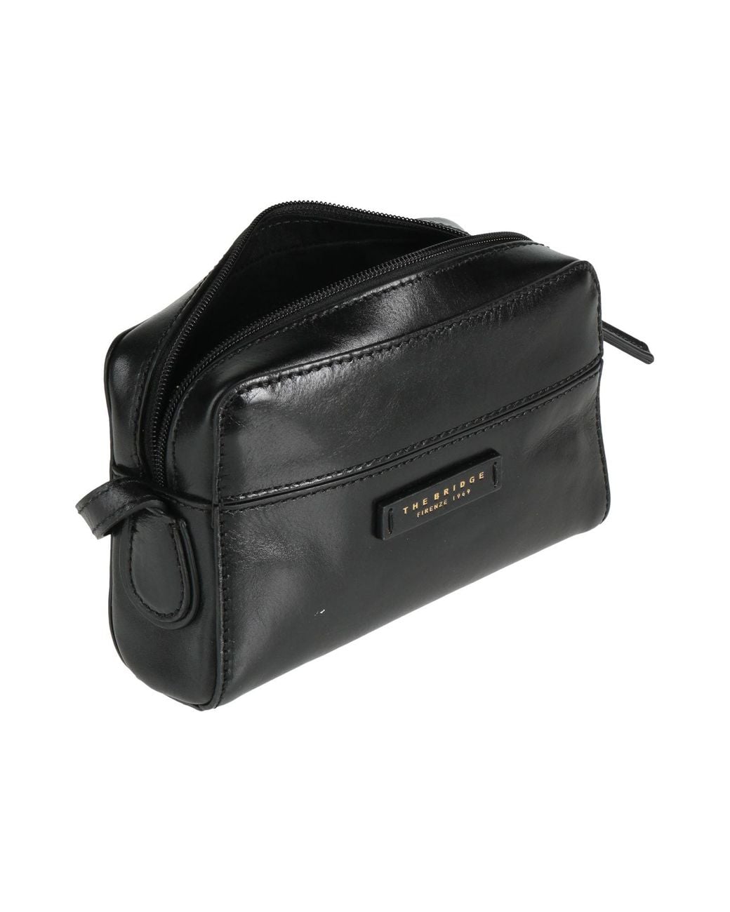 The Bridge Black Cross-Body Bag Leather