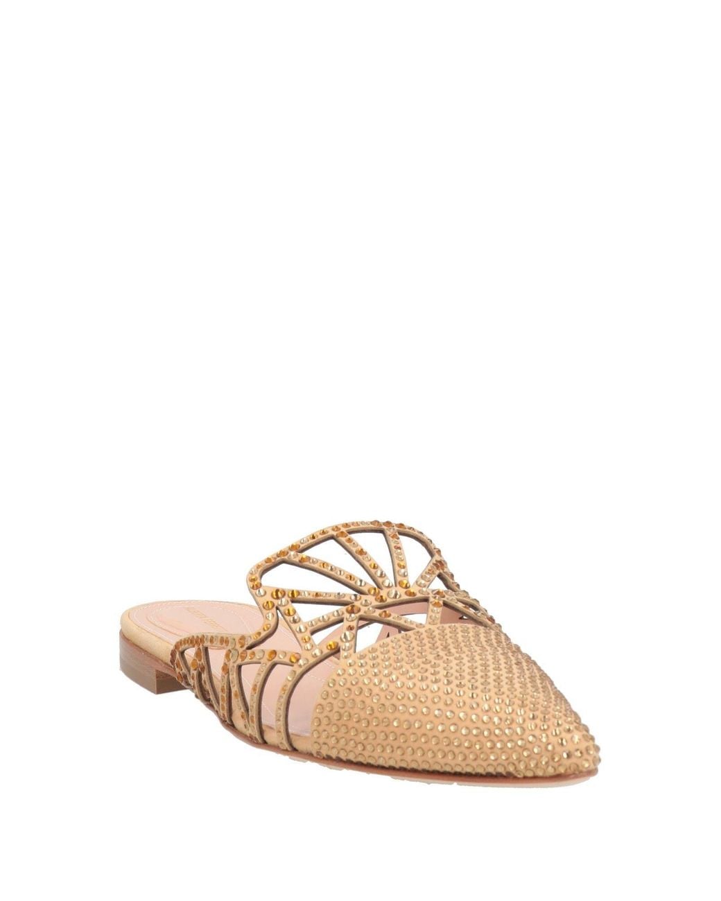 Alberta Ferretti Natural Mules & Clogs Leather