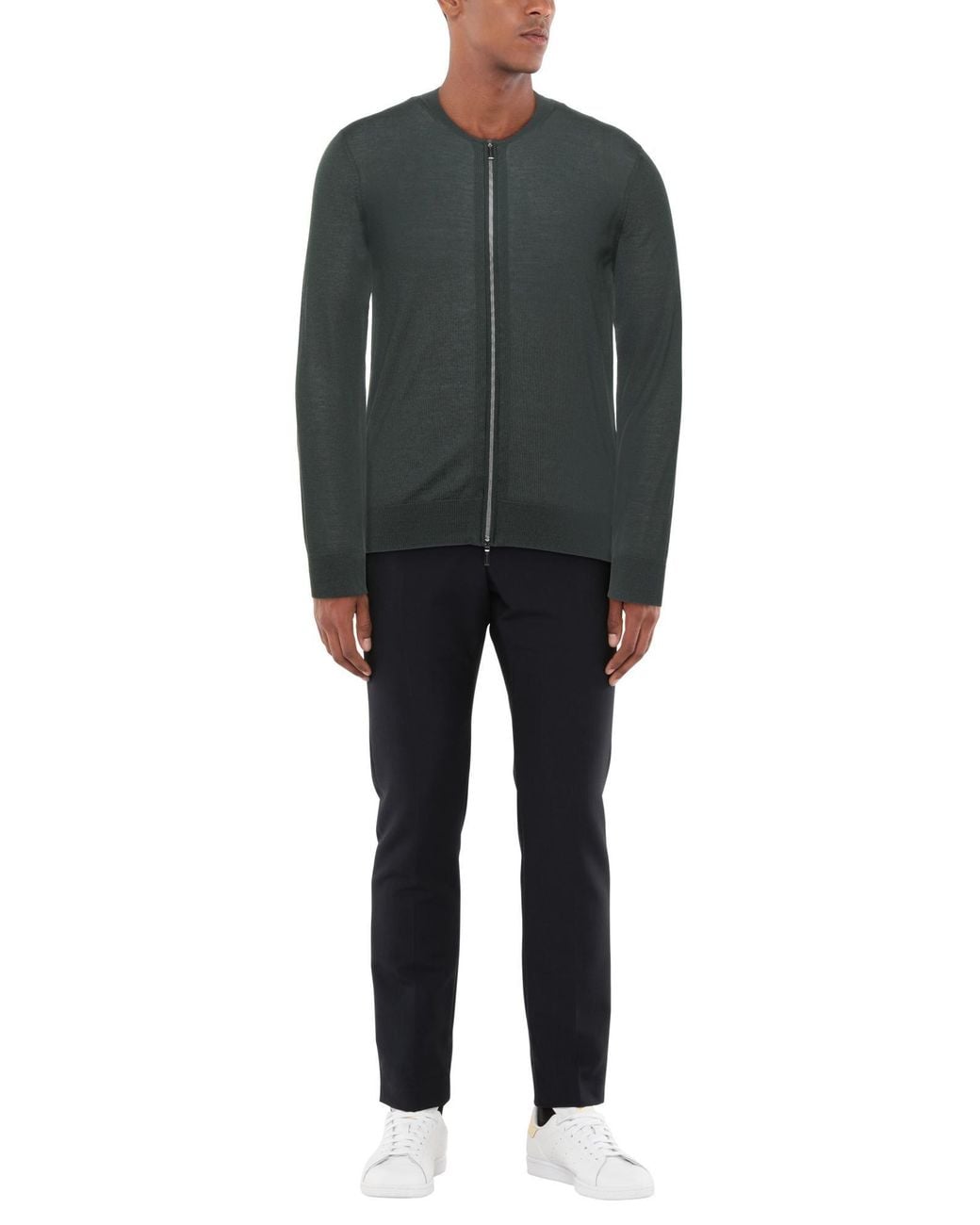 Moorer Green Cardigan for men