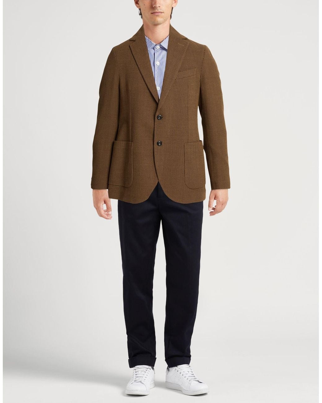 Circolo 1901 Brown Khaki Blazer Virgin Wool, Elastane for men