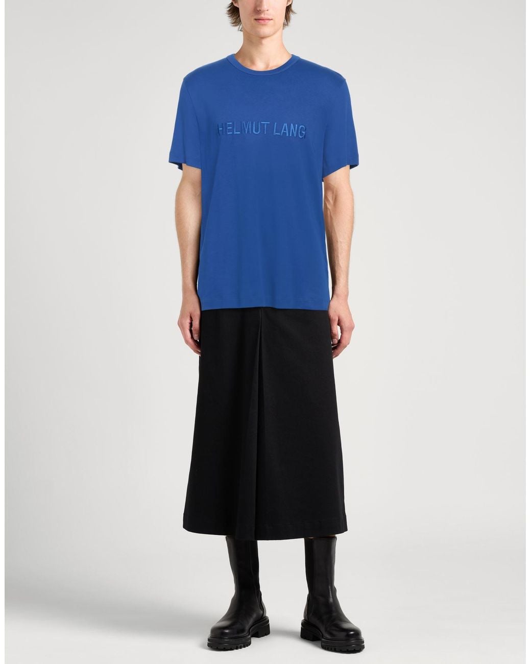 Helmut Lang Blue T-Shirt Cotton for men