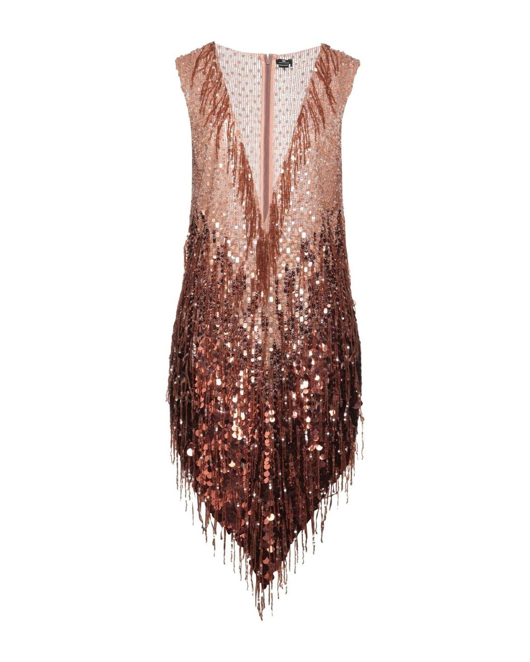 Elisabetta Franchi Brown Mini Dress
