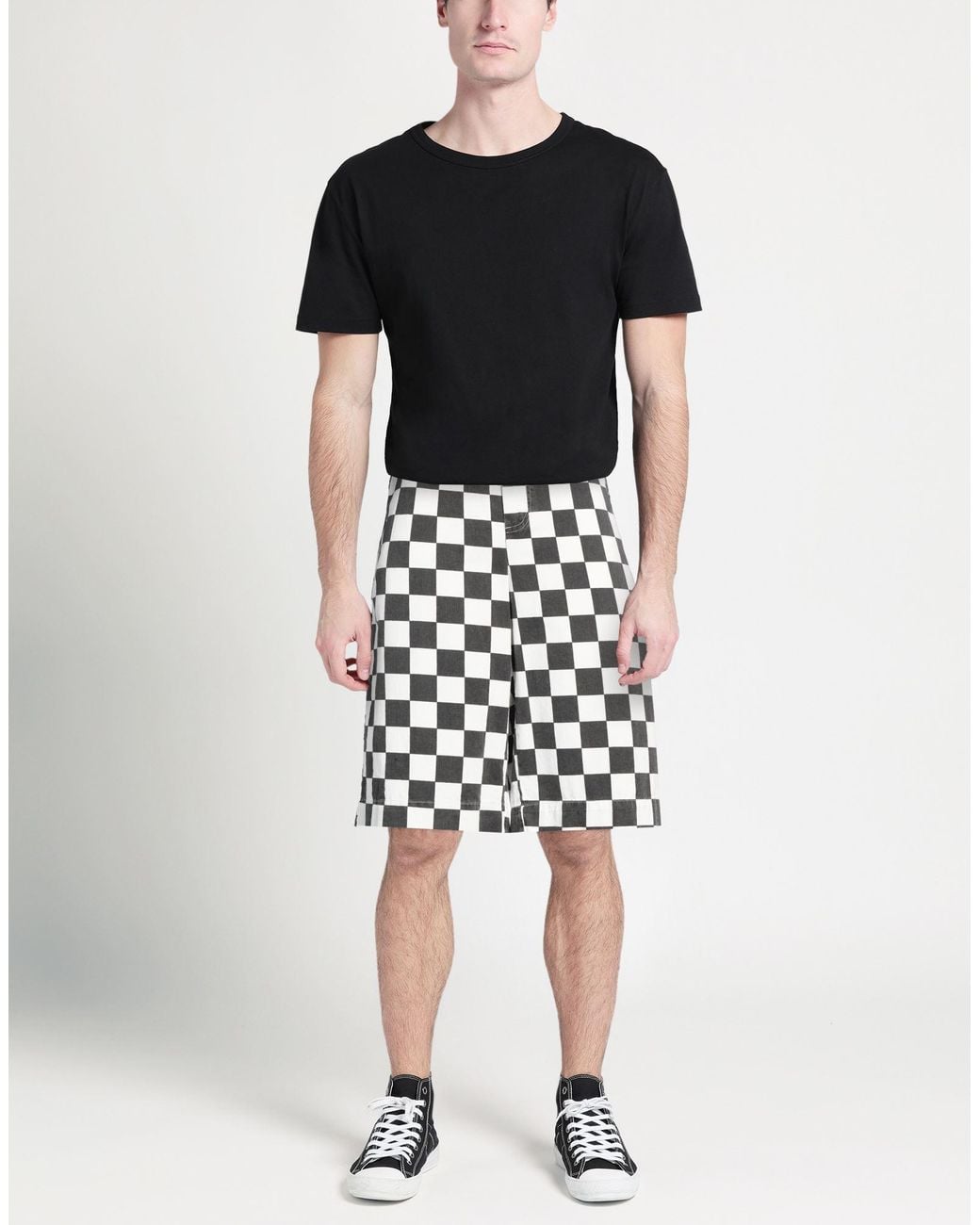 MAISON CRAZY WORKER 3.2 White Shorts & Bermuda Shorts Cotton for men