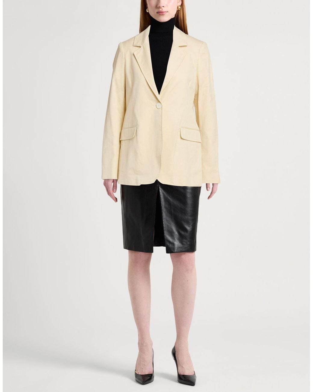 Momoní Natural Blazer Cotton, Linen, Elastane