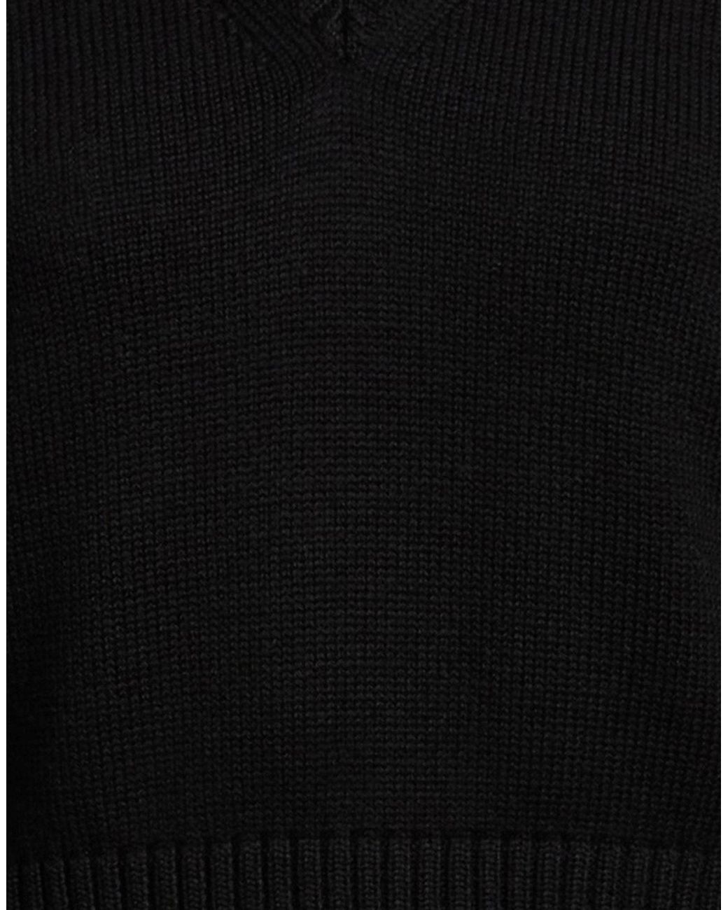 Alpha Studio Black Sweater Merino Wool