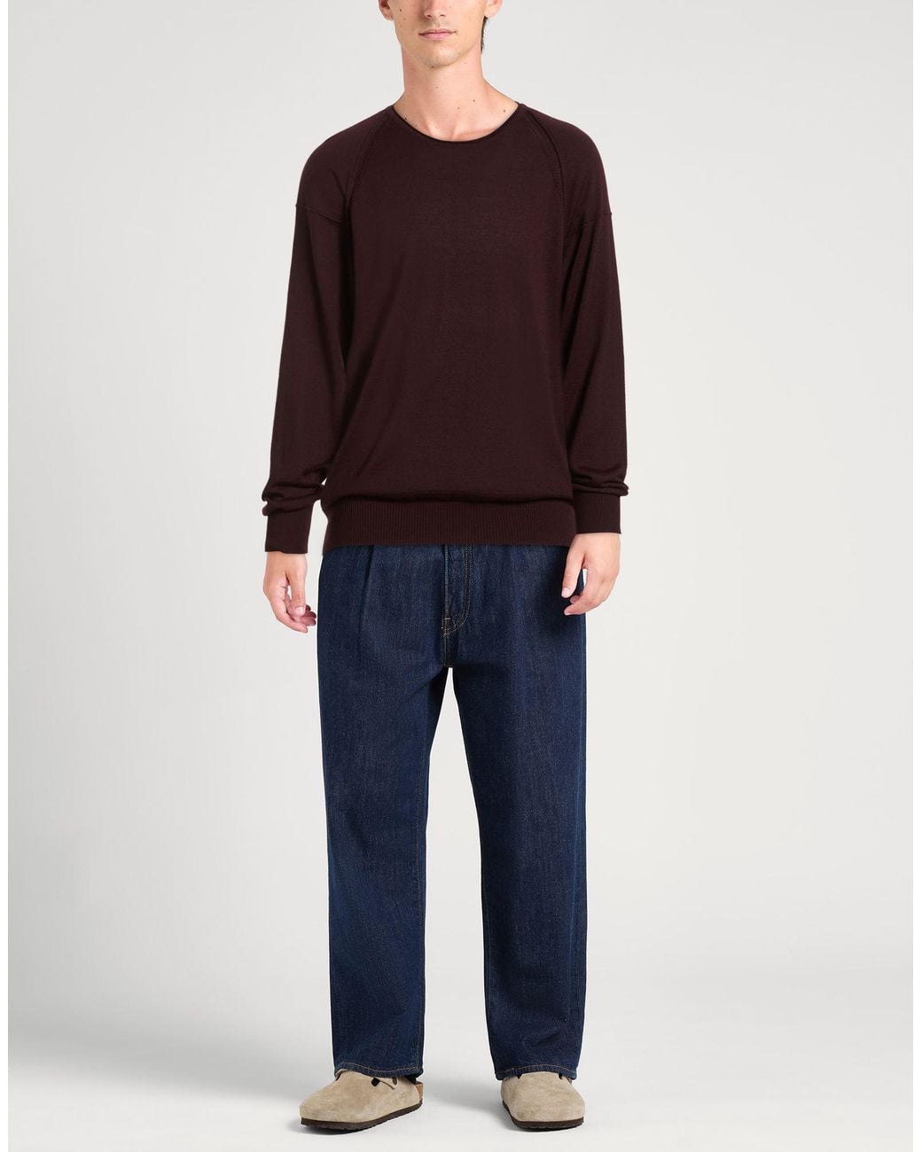 Officina 36 Brown Sweater Acrylic, Wool for men