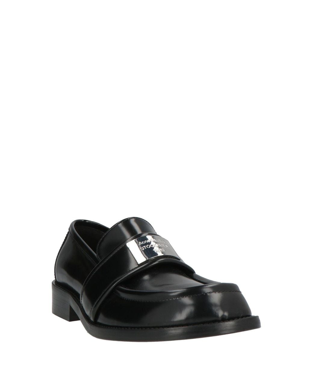 Acne Black Mokassin