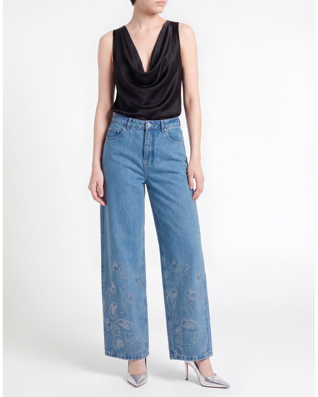 ROTATE BIRGER CHRISTENSEN Blue Jeans Organic Cotton