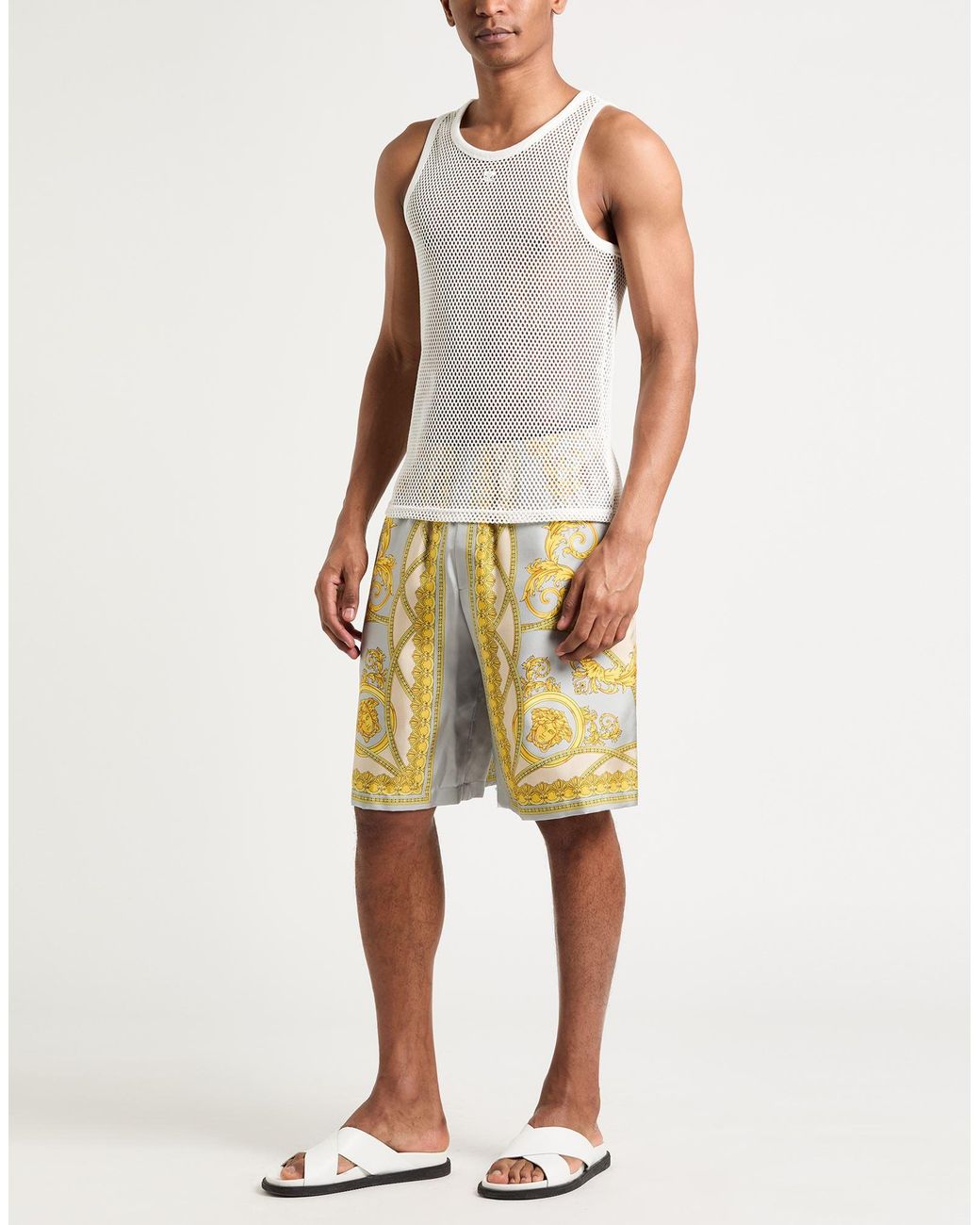 Versace Yellow Shorts & Bermuda Shorts for men