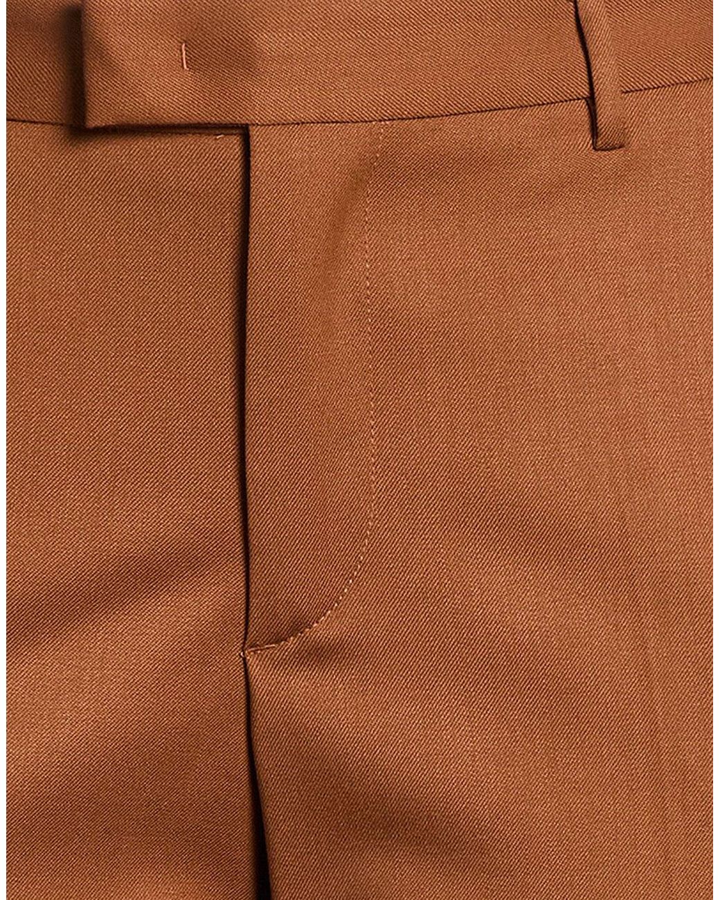 PT Torino Brown Pants Virgin Wool, Elastane
