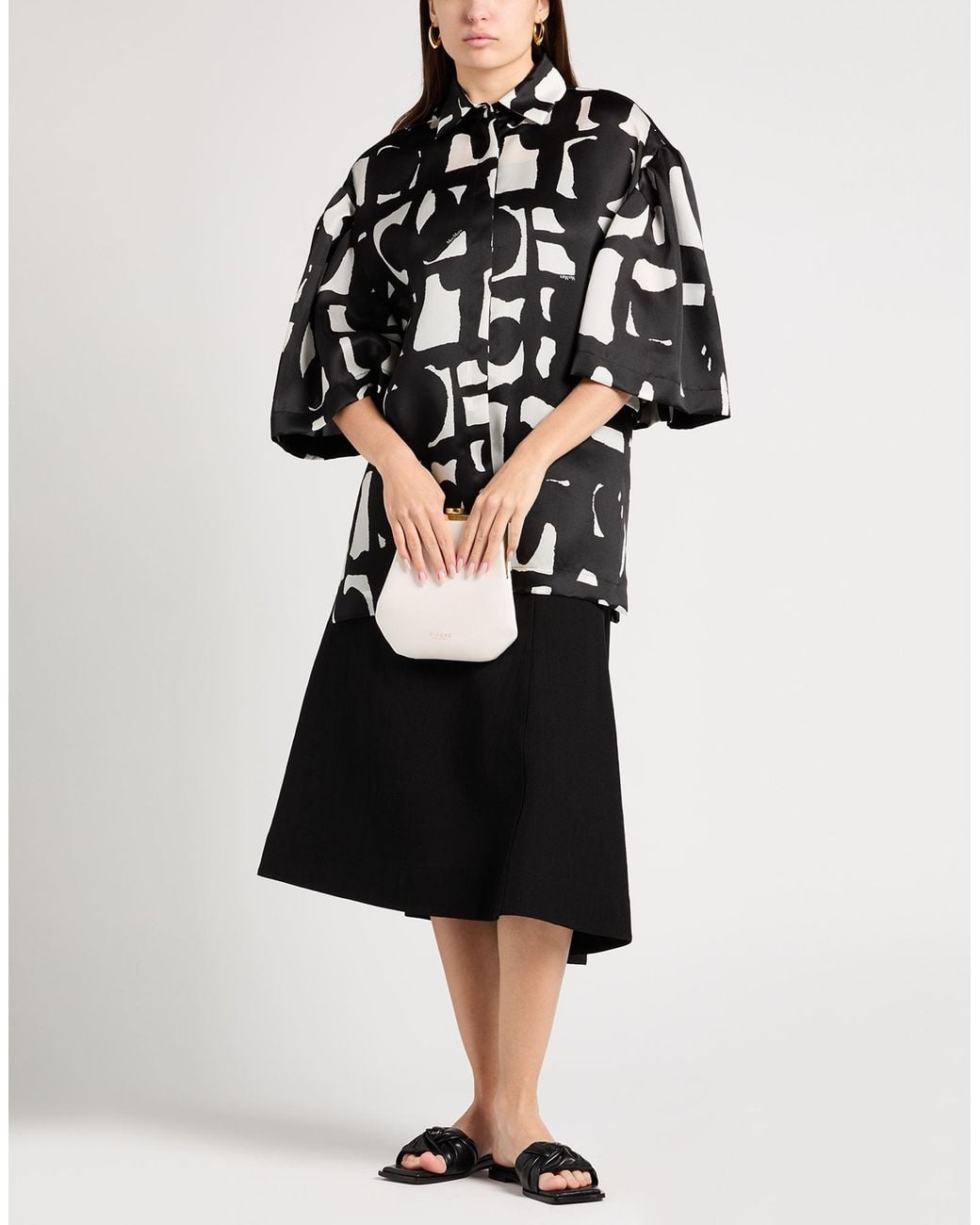 Max Mara Black Shirt Silk