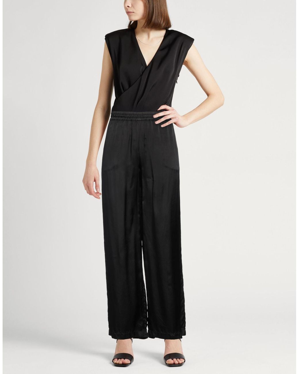 Aspesi Black Pants Viscose