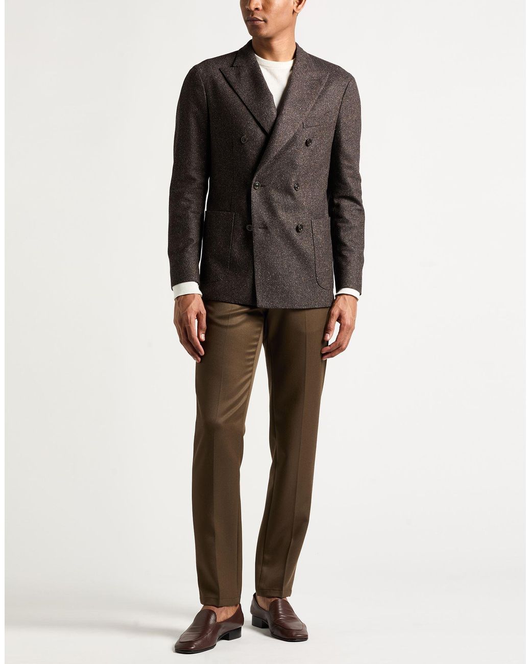 Boglioli Black Dark Blazer Wool, Polyamide, Silk, Polyester, Elastane for men