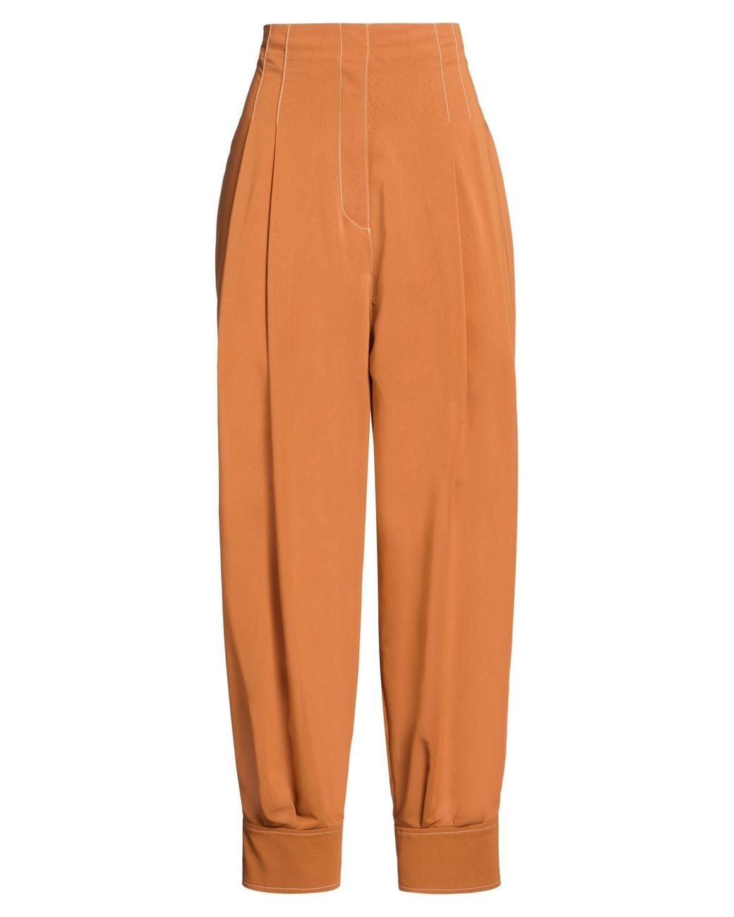 Philosophy Di Lorenzo Serafini Orange Pants Polyester, Cotton