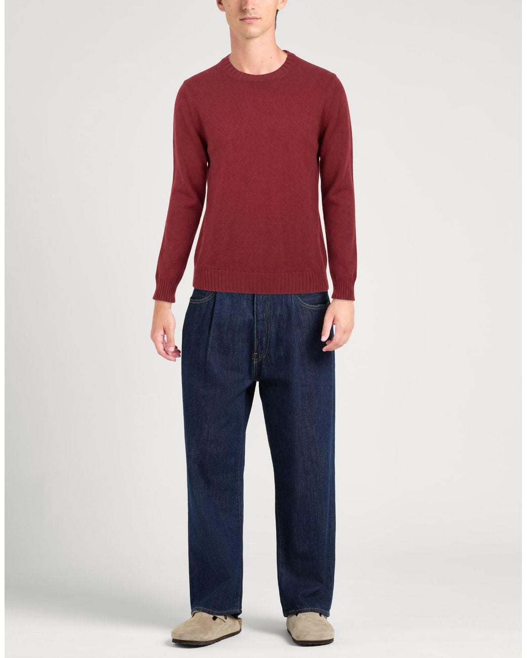 Gran Sasso Red Brick Sweater Cashmere for men
