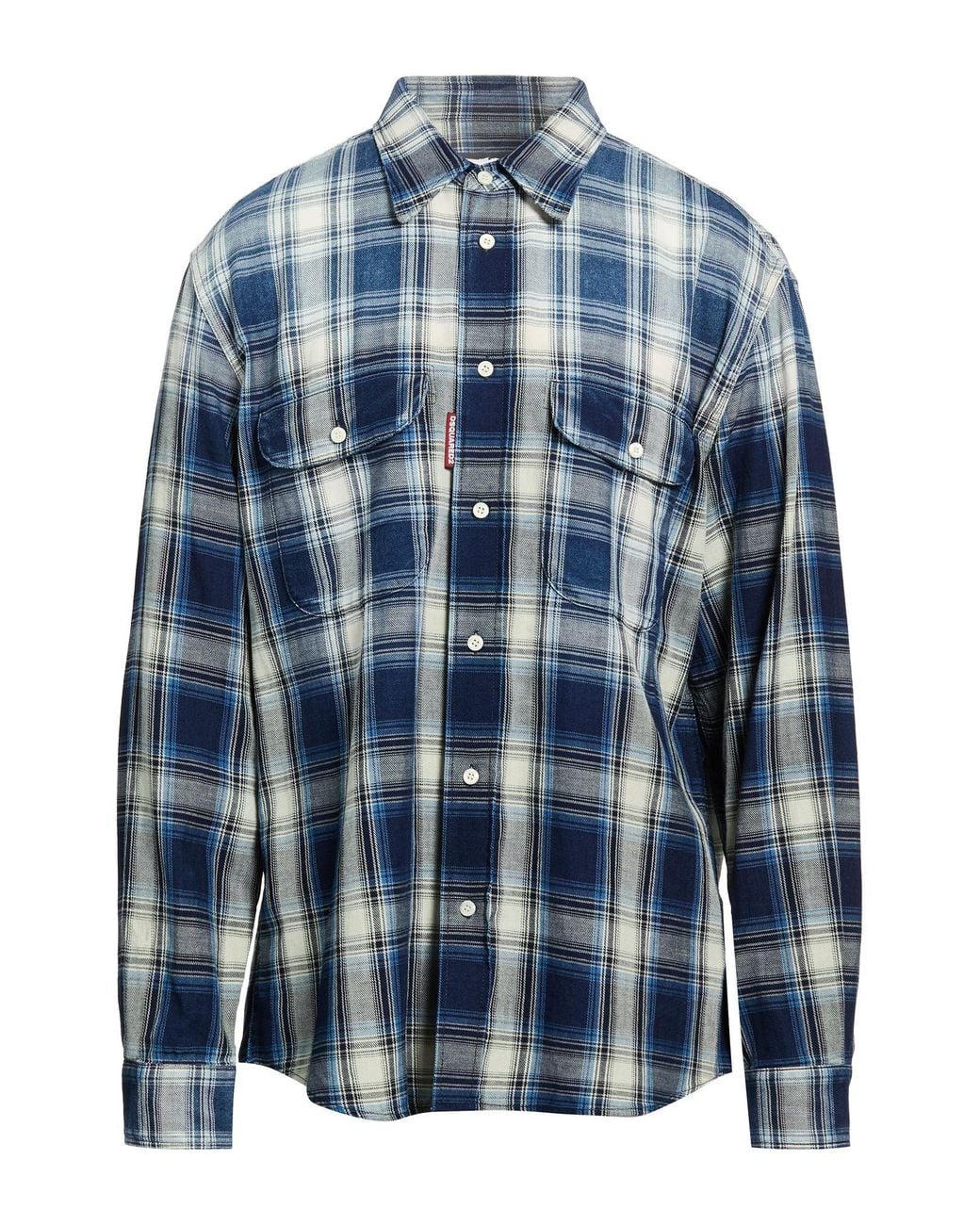 DSquared² Blue Shirt Cotton for men
