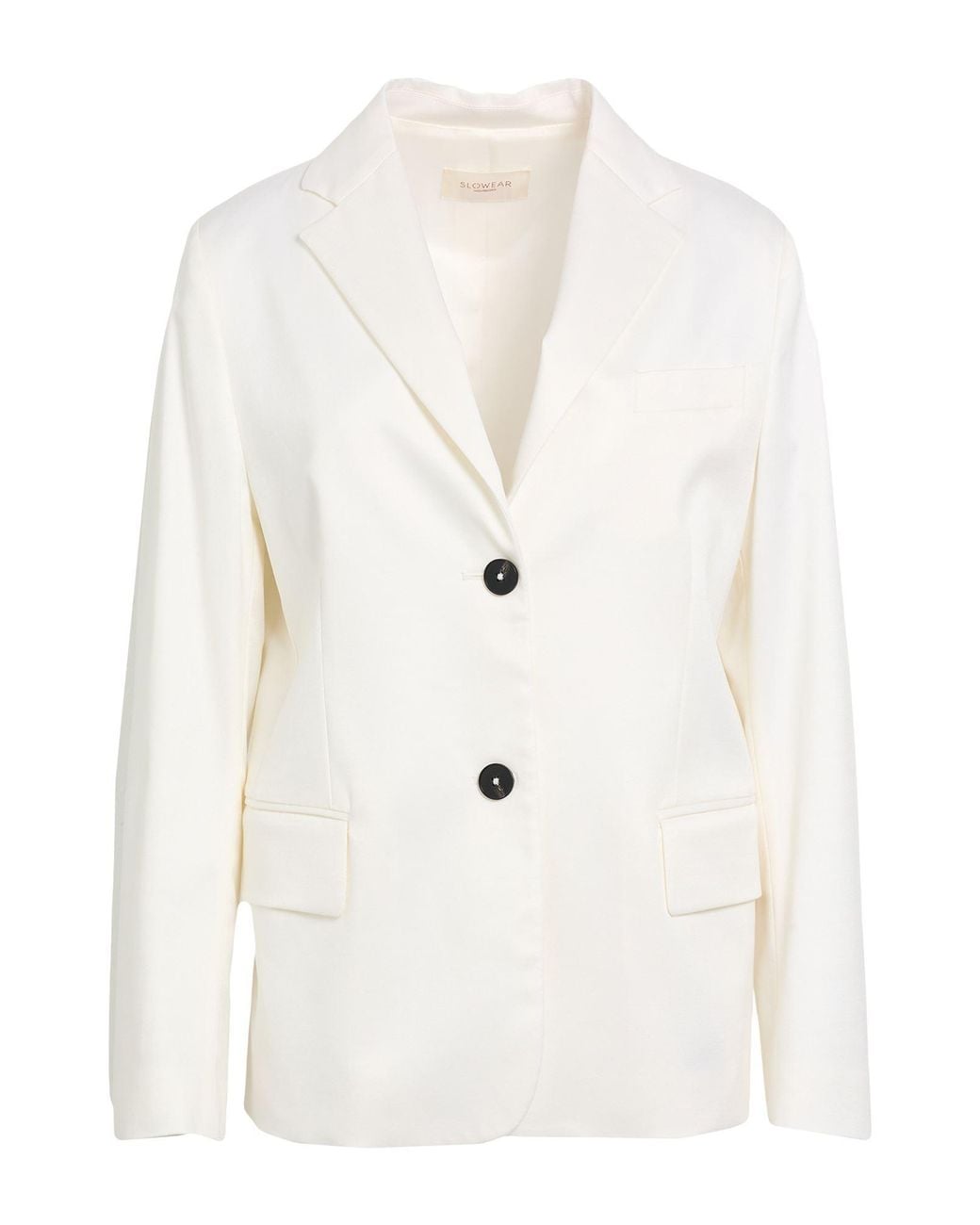 Montedoro White Ivory Blazer Viscose, Virgin Wool, Elastane
