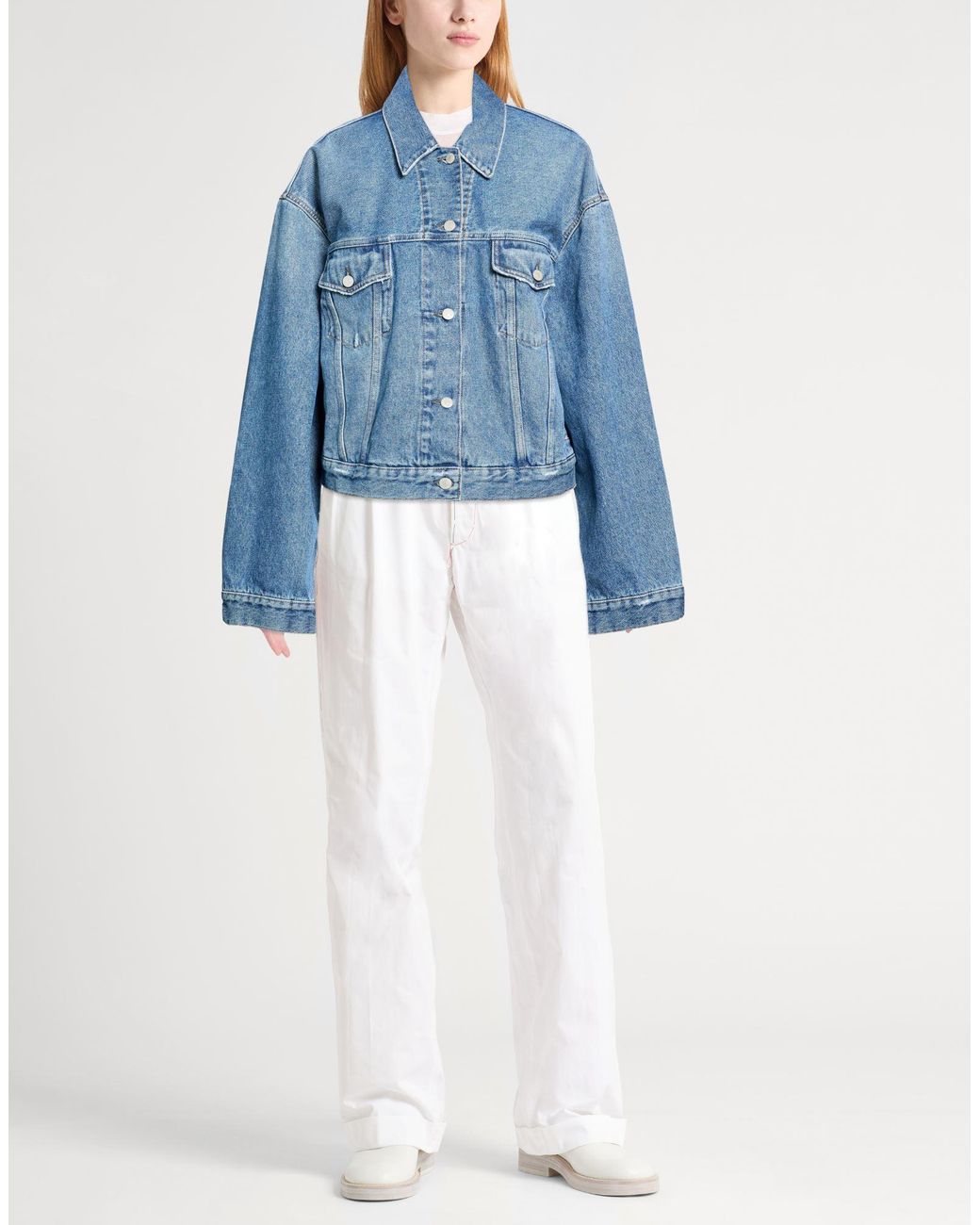 Acne Blue Denim Outerwear Cotton