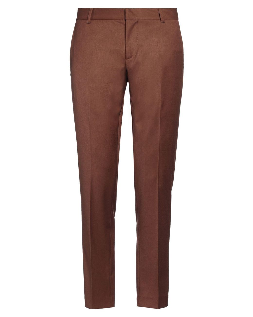 Daniele Alessandrini Brown Pants Polyester, Viscose, Elastane for men