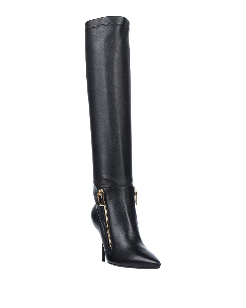 Roger Vivier Black Boot Leather