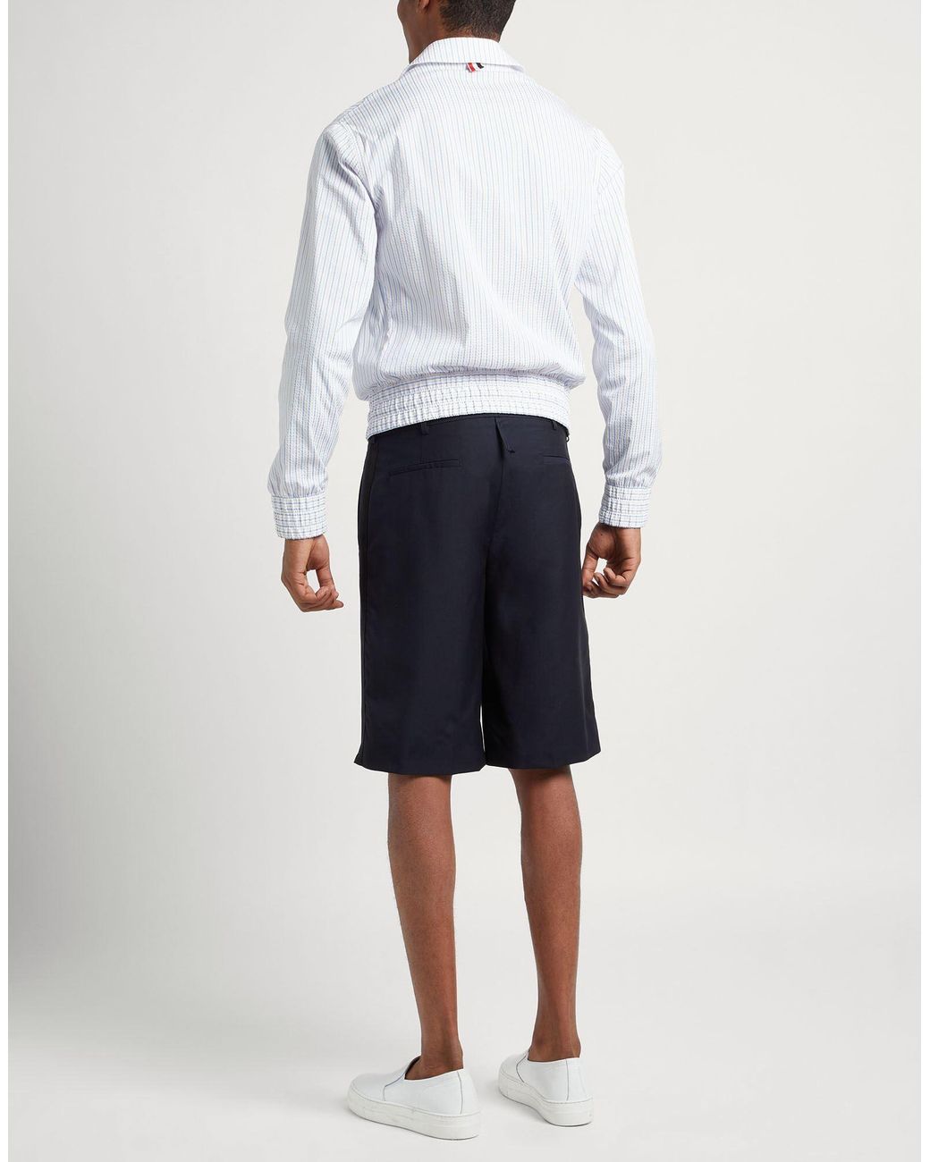 Thom Browne White Jacket Cotton, Polyamide for men