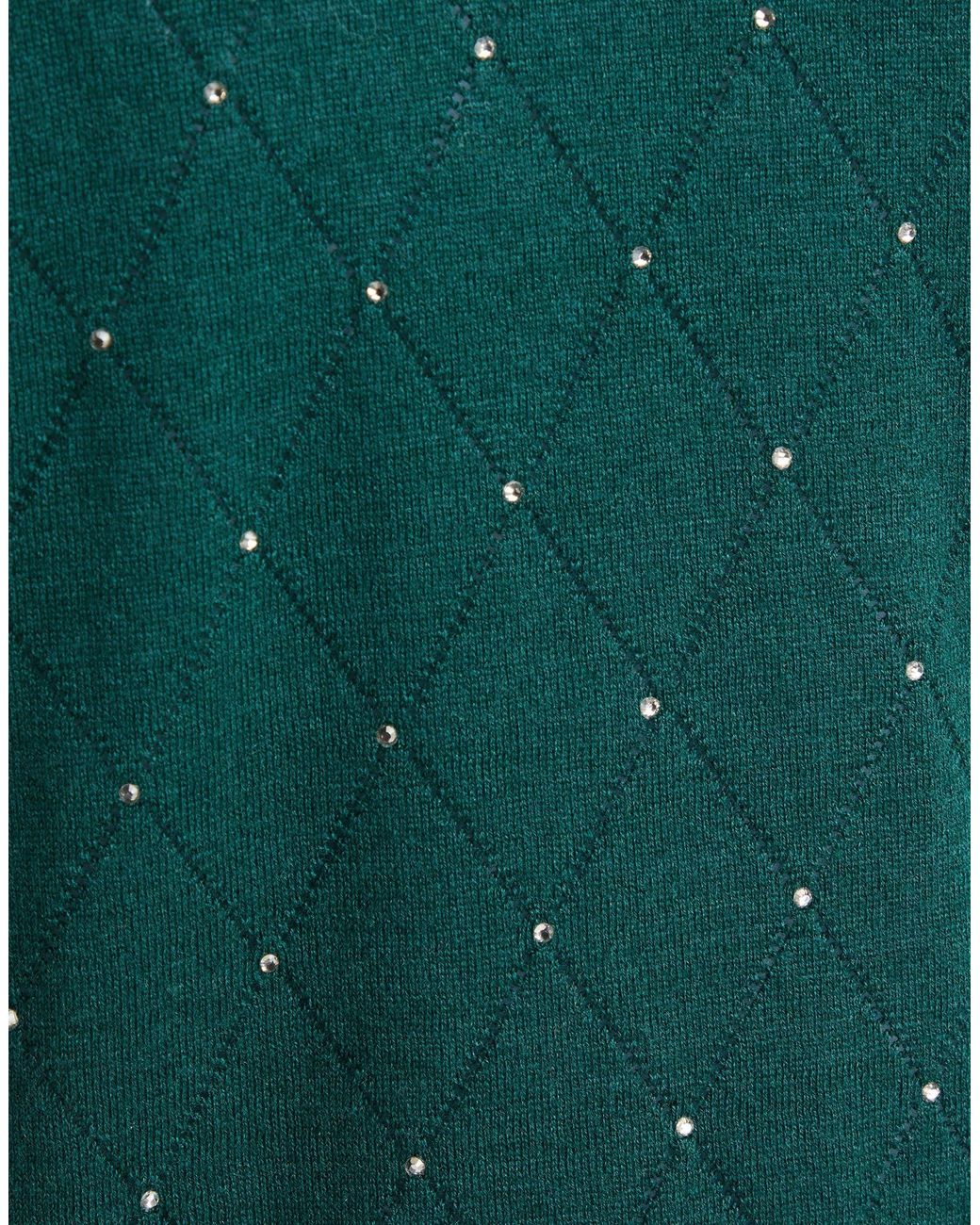 Max Mara Green Sweater Silk, Wool