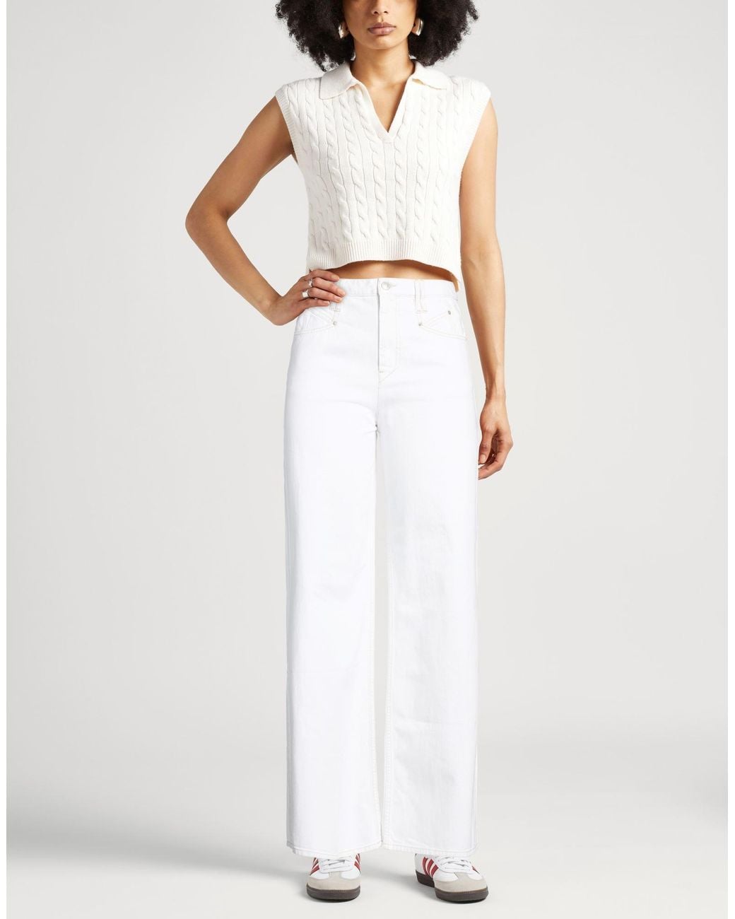 Isabel Marant White Jeans Cotton