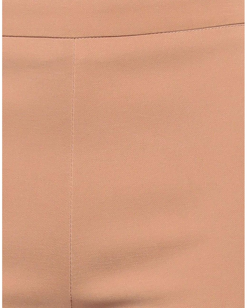 Atos Lombardini Natural Camel Pants Polyester, Elastane