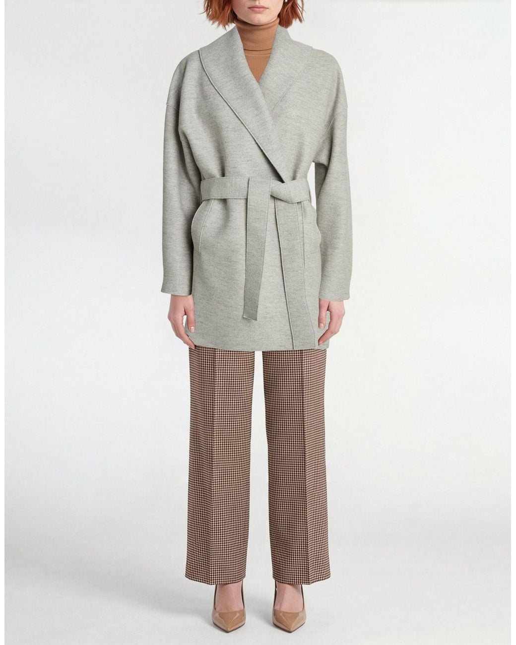 Harris Wharf London Gray Light Jacket Virgin Wool