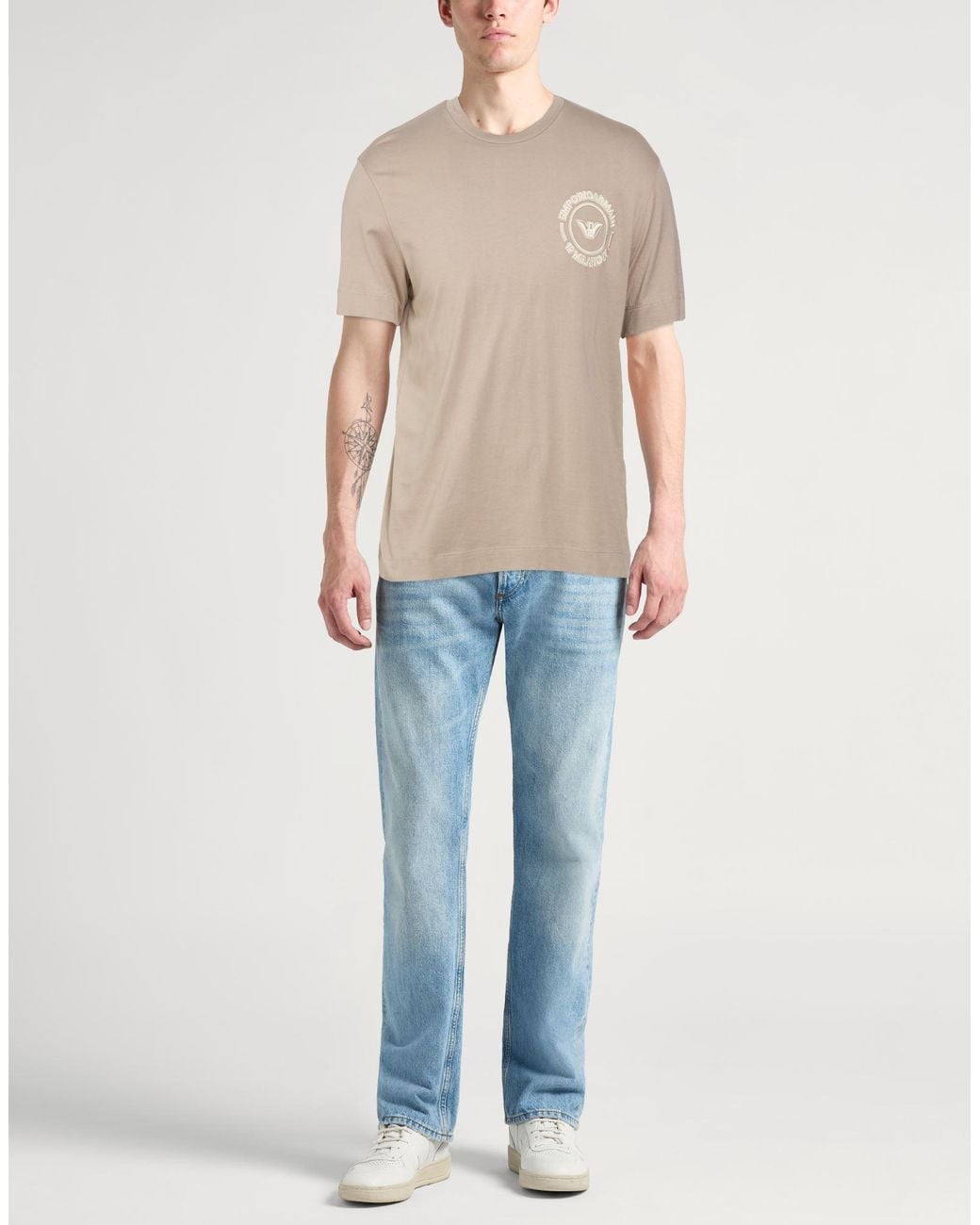 Emporio Armani Natural T-Shirt Cotton for men