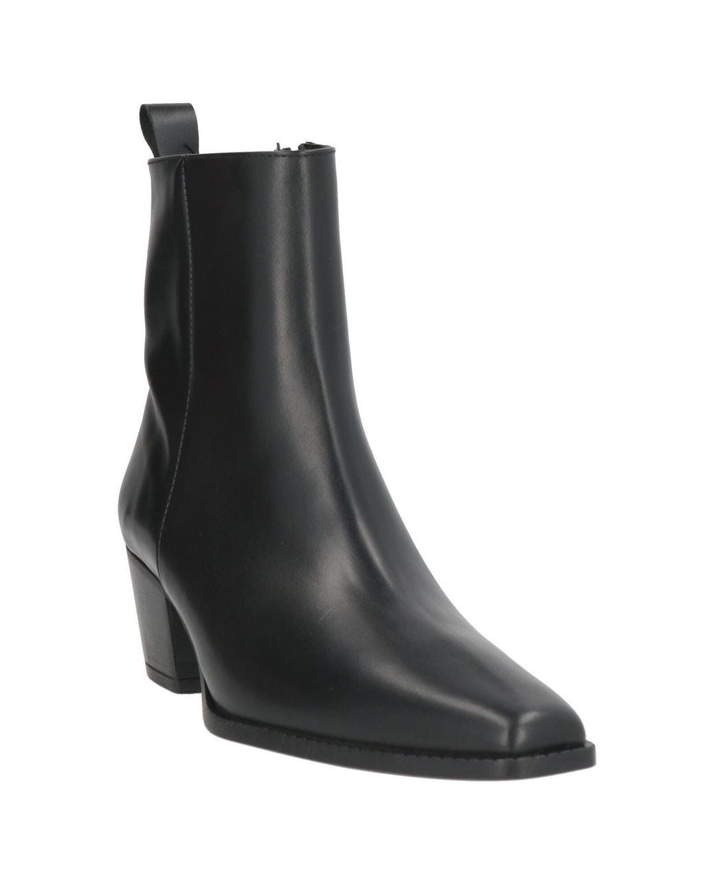 Bianca Di Black Ankle Boots Leather