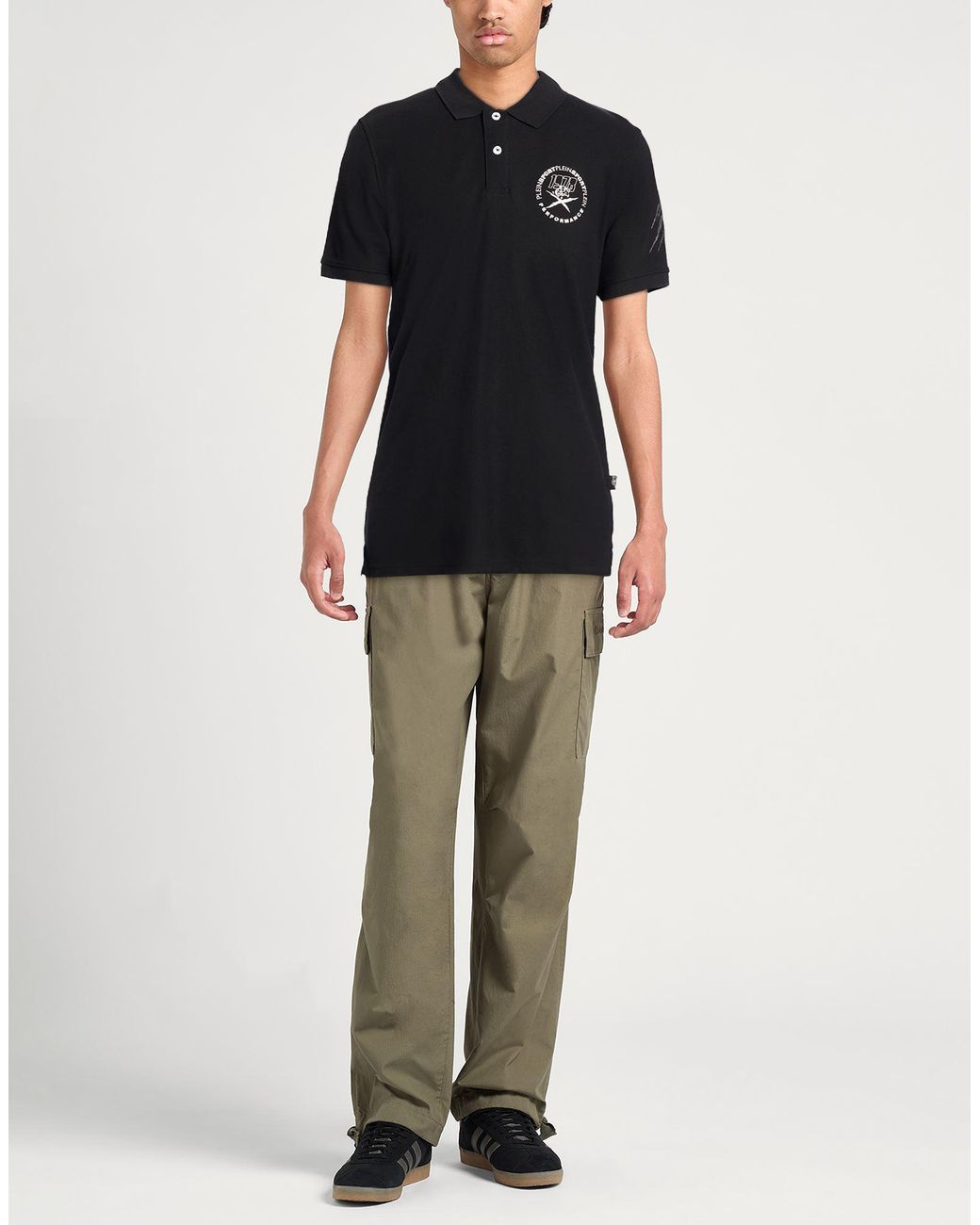 Polo Philipp Plein de hombre de color Black