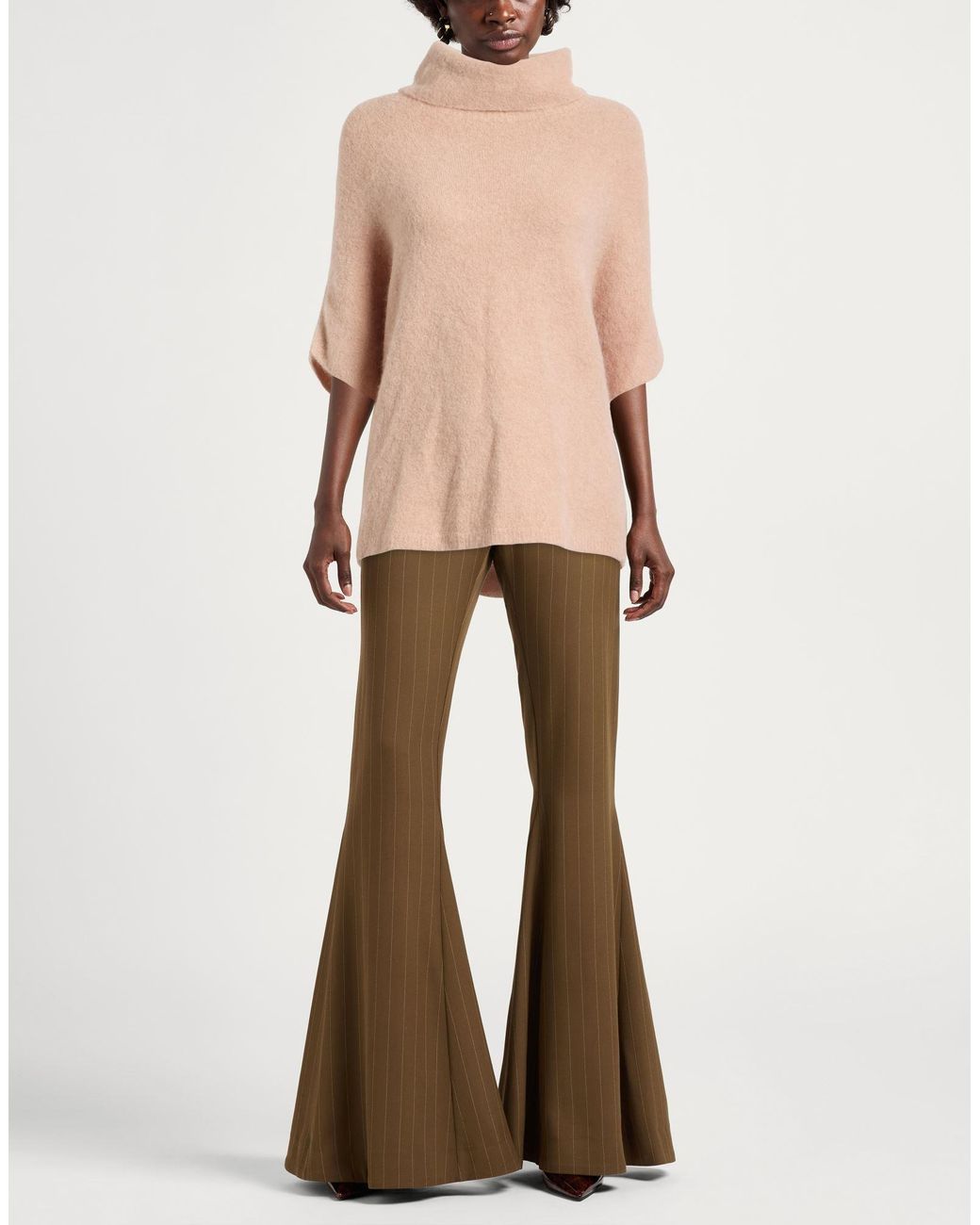 Kontatto Pink Blush Turtleneck Alpaca Wool, Polyamide, Wool, Elastane